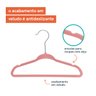 Kit de Cabide Infantil de Veludo Rosa OIKOS - 30 Unidades - 2