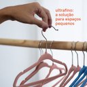 Ver imagem 5 de Kit de Cabide Infantil de Veludo Rosa OIKOS - 30 Unidades