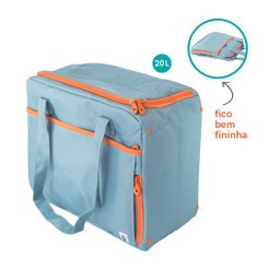 BOLSA TÉRMICA EXPANSÍVEL AZUL - OIKOS - 1