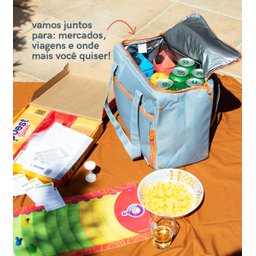 BOLSA TÉRMICA EXPANSÍVEL AZUL - OIKOS - 4