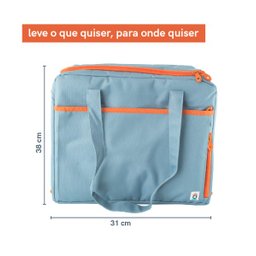 BOLSA TÉRMICA EXPANSÍVEL AZUL - OIKOS - 2