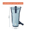 Ver imagem 2 de Bolsa Térmica Congelável para Garrafas Azul - Oikos