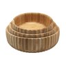Kit 3 Bowls Canelado De Bambu - Oikos - 1