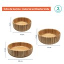 Ver imagem 2 de Kit 3 Bowls Canelado De Bambu - Oikos