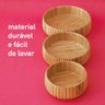 Kit 3 Bowls Canelado De Bambu - Oikos - 4