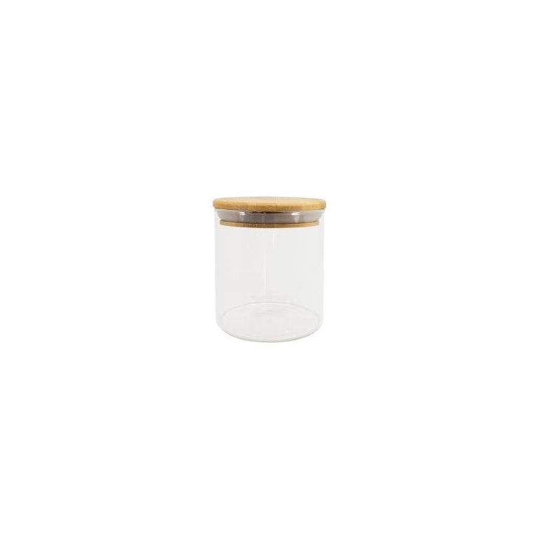 Pote de Vidro de Mantimentos 500Ml com Tampa de Bambu Oikos Pote de Vidro de Mantimentos 500Ml com Tampa de Bambu Oikos