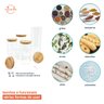 Potes de Vidro para Mantimentos com Tampa Bambu Oikos - 5 Pçs - 5