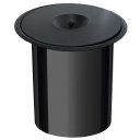 Ver imagem 1 de Lixeira de Embutir 5l Inox Preto Fosco Cozinha Cesto Black