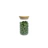 Pote de Vidro de Mantimentos 300Ml com Tampa de Bambu Oikos - 1