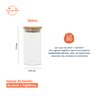 Pote de Vidro de Mantimentos 300Ml com Tampa de Bambu Oikos - 2