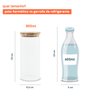 Pote de Vidro de Mantimentos 800Ml com Tampa de Bambu Oikos - 3