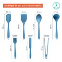 Ver imagem 2 de KIT DE UTENSÍLIOS DE SILICONE AZUL OIKOS – 7 PEÇAS
