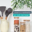 Ver imagem 6 de Potes de Vidro de Mantimentos com Tampa de Bambu 11 Pçs