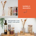 Ver imagem 7 de Potes de Vidro de Mantimentos com Tampa de Bambu 11 Pçs