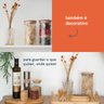 Potes de Vidro de Mantimentos com Tampa de Bambu 11 Pçs - 7