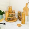 Potes de Vidro de Mantimentos com Tampa de Bambu 11 Pçs - 4