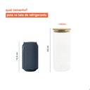 Ver imagem 4 de Kit 3 Potes de Vidro para Mantimentos 1650Ml com Tampa Bambu