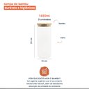 Ver imagem 3 de Kit 3 Potes de Vidro para Mantimentos 1650Ml com Tampa Bambu