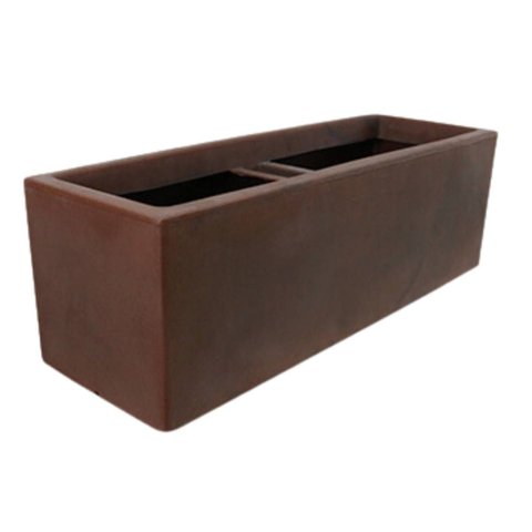 Vaso Floreira Cubo (60x20) Antique Rusty Vasart