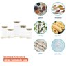 Potes de Vidro para Mantimentos com Tampa Bambu Oikos - 5 Pçs - 4