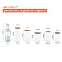 Ver imagem 5 de Potes de Vidro para Mantimentos com Tampa Bambu Oikos - 5 Pçs