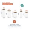 Potes de Vidro para Mantimentos com Tampa Bambu Oikos - 5 Pçs - 2