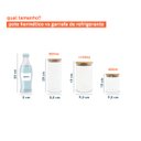 Ver imagem 5 de Potes de Vidro para Mantimentos com Tampa Bambu Oikos - 5 Pçs