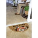 Ver imagem 2 de Capacho Meia Lua Fibra de Coco 33cmx60cm Colorful Bella Casa