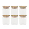 Potes de Mantimentos de 200Ml com Tampa Bambu Oikos - 6 Pçs - 1