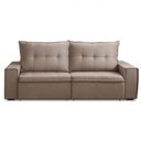 Ver imagem 2 de Sofá Retrátil Reclinável Valentino 2,10m Linho - Shop Das Cabeceiras