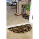 Ver imagem 2 de Capacho Meia Lua Fibra de Coco 33cmx60cm Colorful Bella Casa