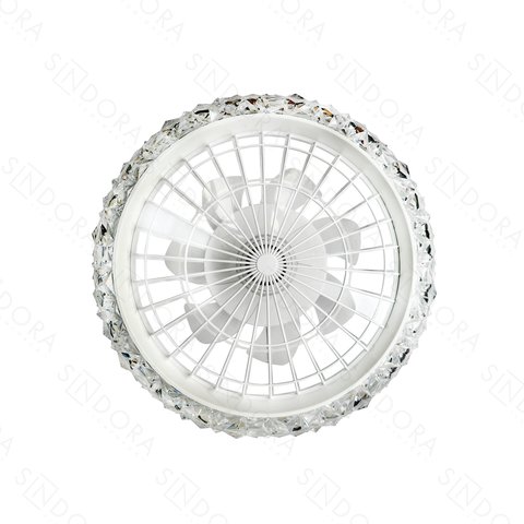 Pendente com Ventilador Branco 50cm Led 36w Dimerizável Bivolt Temperatura Ajustável 2700k a 6500k
