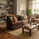 Ver imagem 1 de Sofá Vira Cama Casal Madeira Maciça Confortável Resistente:marrom