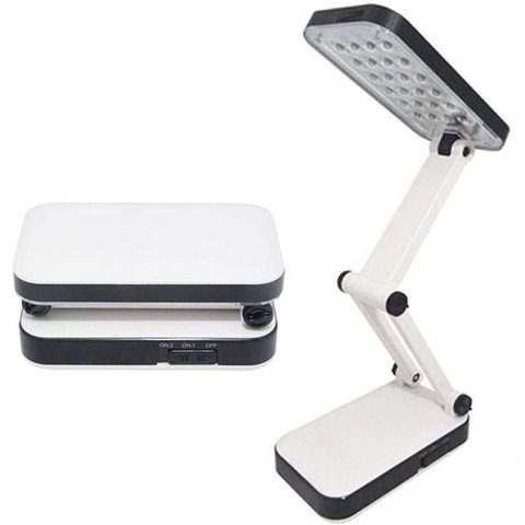 Luminária Portátil Mesa Flexível 24 Leds Recarregável Xz-666