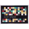 Tapete de Entrada Home Fun 40cmx60cm Colorful Bella Casa - 1