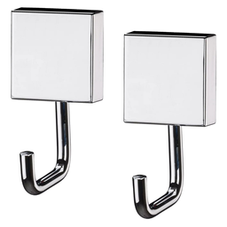 Kit 2 Ganchos Multiuso Porta Toalha Aço Inox C/ Kit Instalação Future - 1