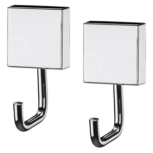 Kit 2 Ganchos Multiuso Porta Toalha Aço Inox C/ Kit Instalação Future