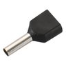 Kit 1000pç Terminal Elétrico Ilhós Tubular Duplo 1,5mm Preto - 7