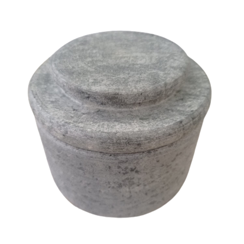 Manteigueira Francesa Rustica em Pedra Sabão (200 Ml) - Maior Capacidade