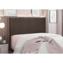 Ver imagem 2 de Cabeceira Cama Box Casal 140 Cm Arizona Veludo S04 - D'Rossi Marrom