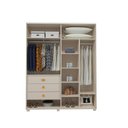 Ver imagem 4 de Guarda-roupa Solteiro Bp 01 Bege Bp Bom Pastor