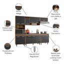 Ver imagem 5 de Cozinha Compacta 5 Peças Balcão Pia e Cuba Barcelona Poliman Móveis