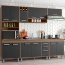 Ver imagem 1 de Cozinha Compacta 5 Peças Balcão Pia e Cuba Barcelona Poliman Móveis