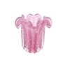 Vaso Murano Sorrento P Rosa Chiclete com Ouro - 1