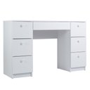 Ver imagem 1 de Penteadeira Escrivaninha 7 Gavetas 118 Cm Pe100 Branco Dtall