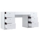 Ver imagem 5 de Penteadeira Escrivaninha 7 Gavetas 118 Cm Pe100 Branco Dtall