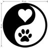 Painel Quadro Decorativo Infinito Patas Mdf Preto Fosco - 2