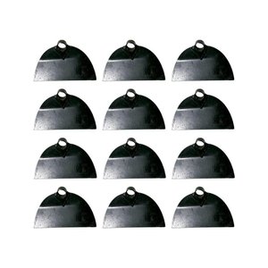 Kit Enxada Mocha Com 12 Peças 1,7 Libras Disco De Arado Sem Cabo - Cor: Preto