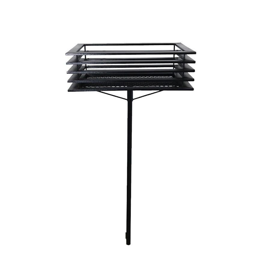 Lixeira Suíça Pátios e Parques Calçada Rua Tela Moeda 142cm - 1