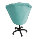 Ver imagem 4 de Cadeira Mocho Para Estética Escritório Veludo - Estopar Veludo Azul Turquesa